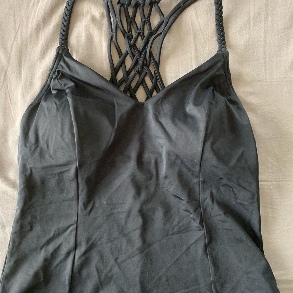 Women’s Prana tankini top with crisscross back